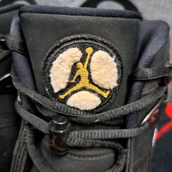%Nike Jordan SIZE 13 Men 6 Rings 322992-007 Black Metallic Gold AJ20